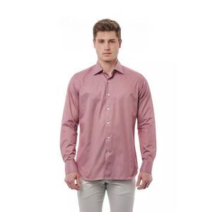 Bagutta Red Cotton Men Men's Shirt